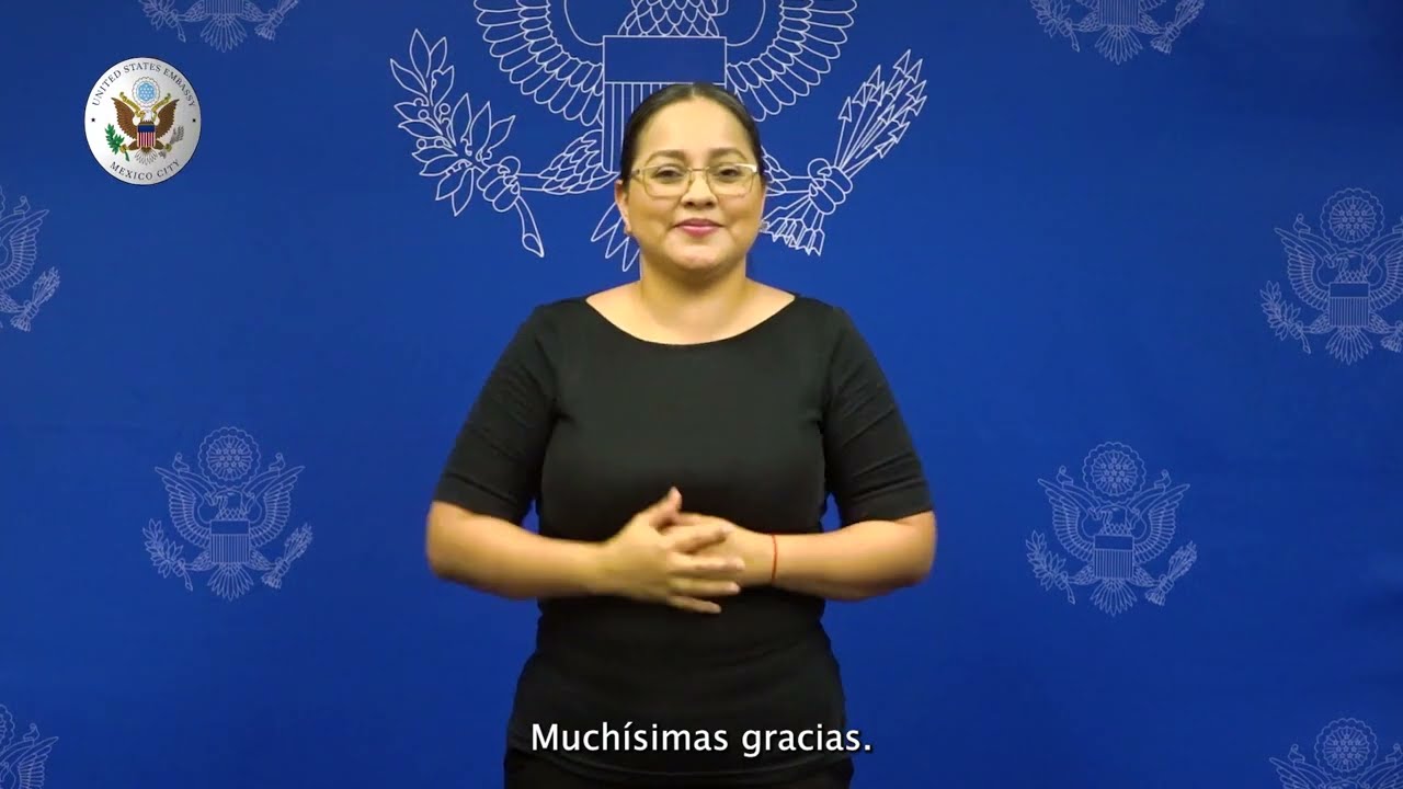 Mensaje del embajador sobre servicios de interpretación en LSM