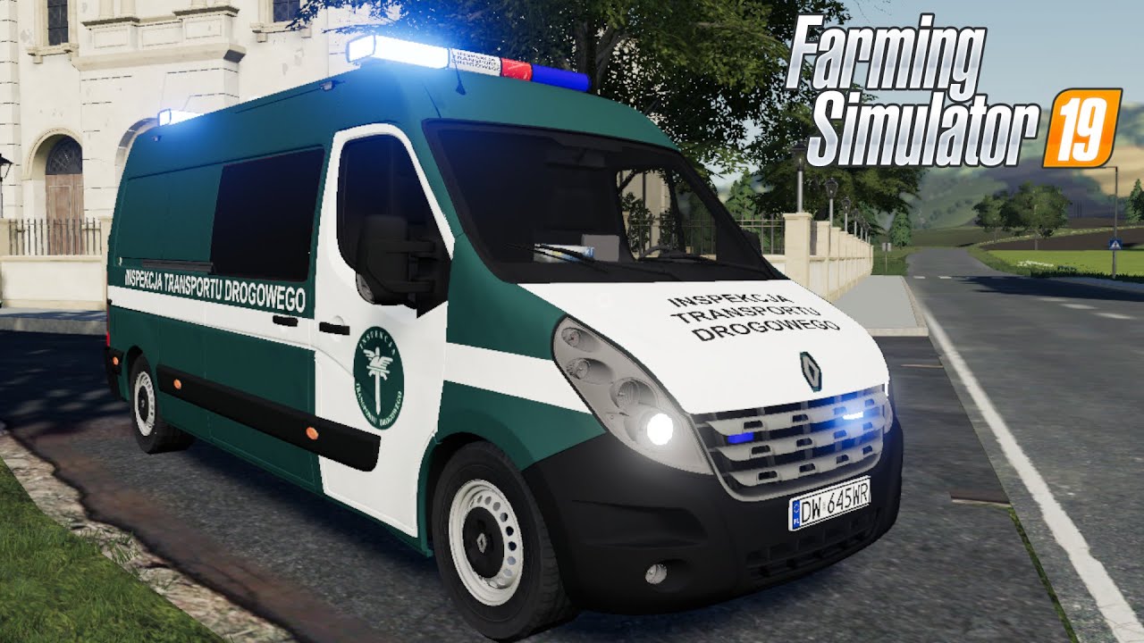 FS19 - Renault Master Road Transport Inspection - NEW CAR MOD for Farming Simulator 2019 ROLEPLAY