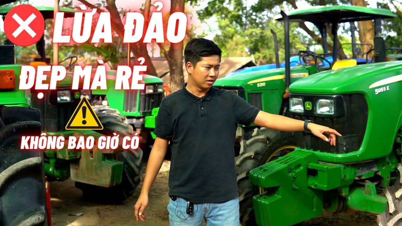 BÃI MÁY JOHN DEERE ĐÃ QUA SỬ DỤNG TẠI HIỂN MÁY CÀY