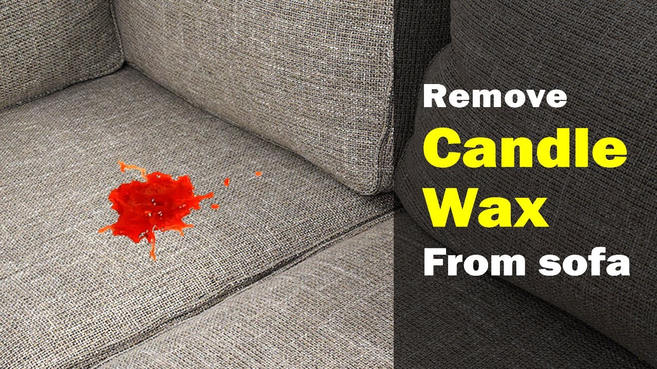 How to remove candle wax from sofa | Easy & effective method