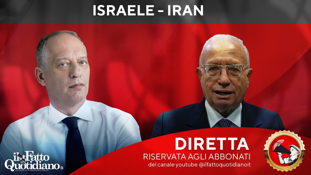 Israele-Iran, ne parlano Peter Gomez e Fabio Mini