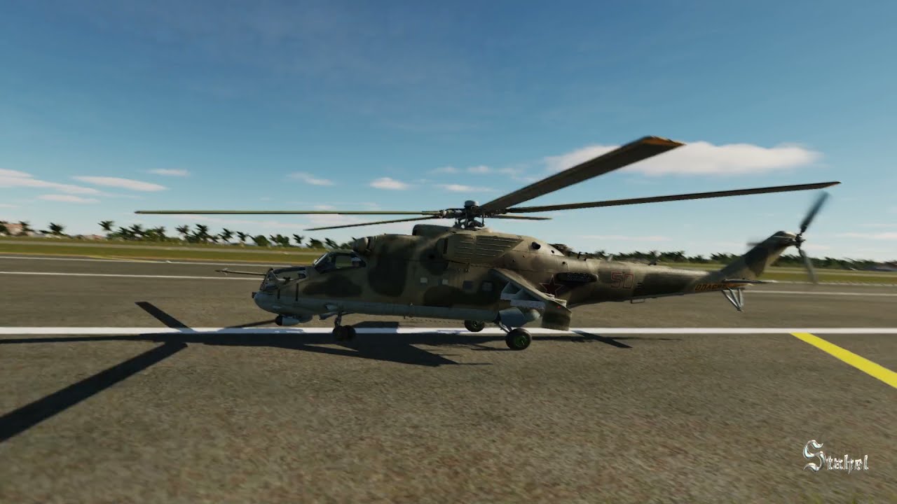 DCS World/посадка на авторотации/ ми-24