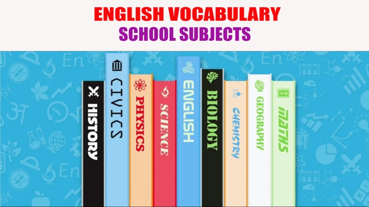 School Subjects Vocabulary with Pictures, Pronunciations and Definitions