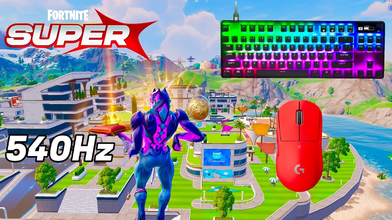 SteelSeries Apex Pro TKL ASMR 😴 Solo Gameplay 🏆 Satisfying Keyboard Fortnite 360 FPS 4K