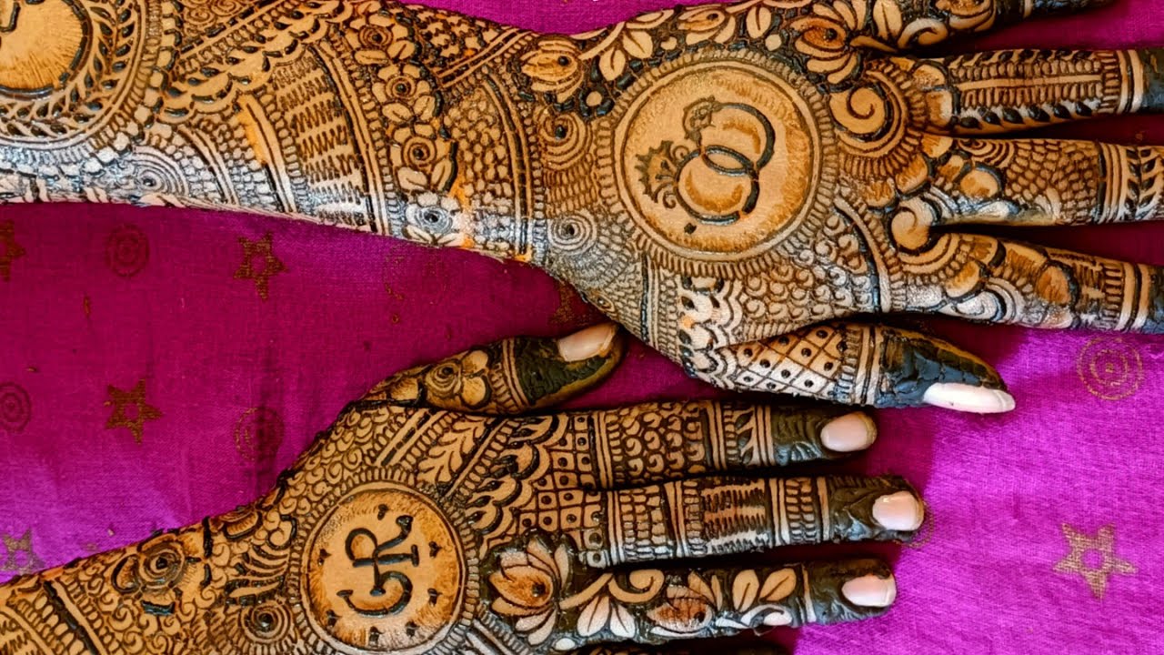 Part-2 Detailed Engagement Back Hand Mehndi Full Video | Nandini'smehndi  | Simple Dulhan Mehndi