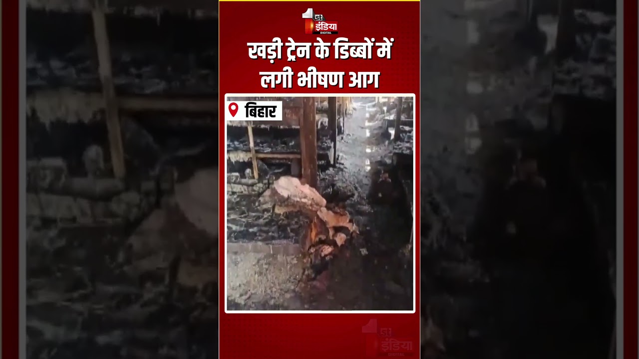 Madhubani Railway Station Fire: खड़ी ट्रेन के डिब्बों में लगी भीषण आग | Train On Fire | Bihar News