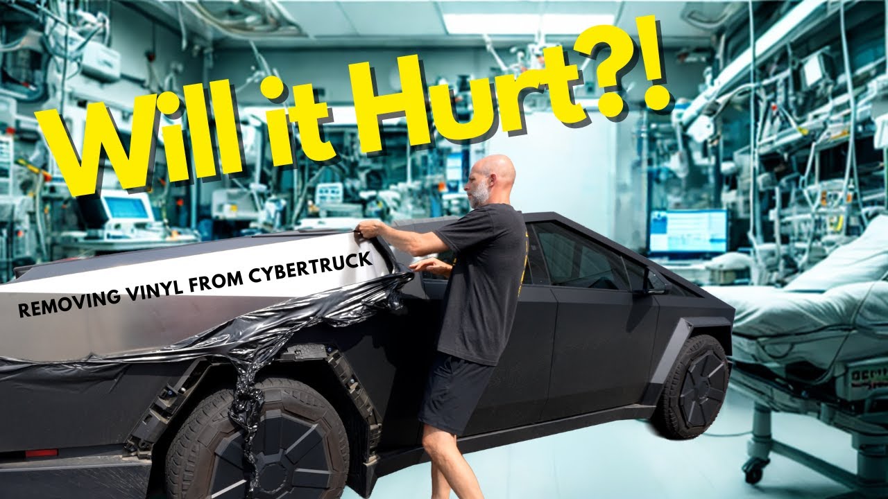 Will it HURT?! - Removing Vinyl from Tesla CYBERTRUCK!