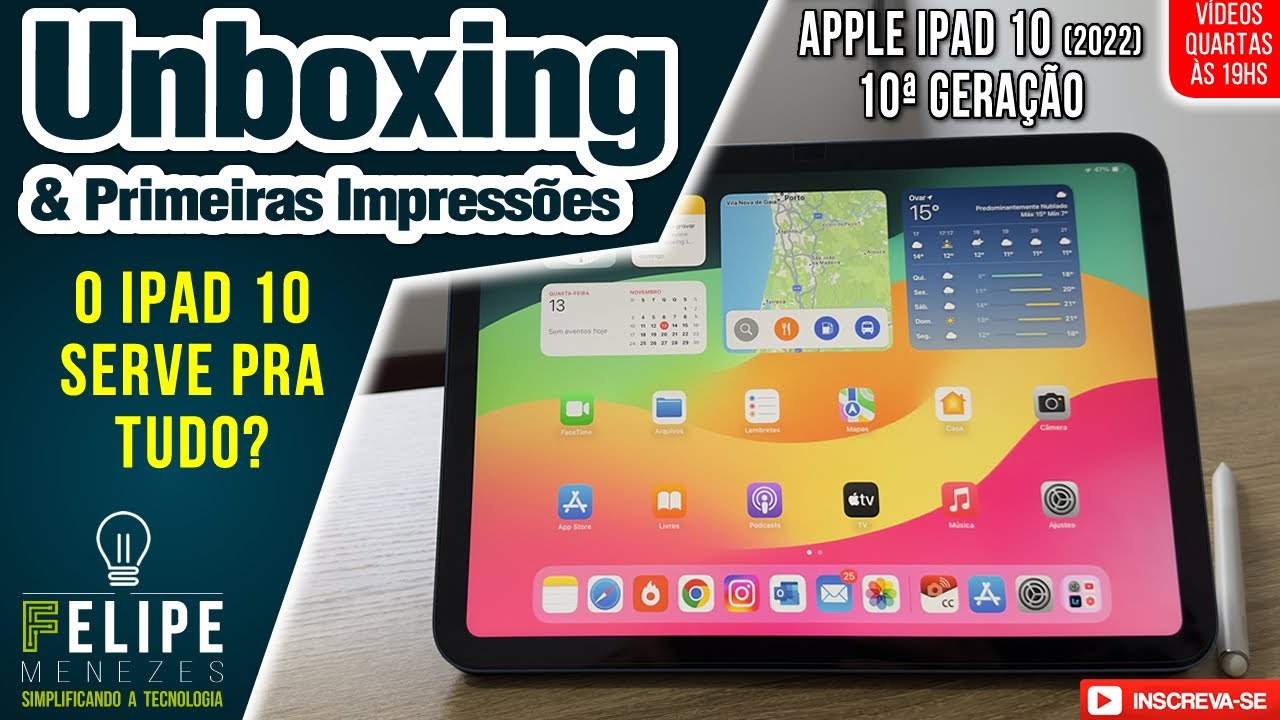 O iPad 10th gen (2022) é o melhor Custo X Benefício para quem quer trabalhar e estudar #Unboxing