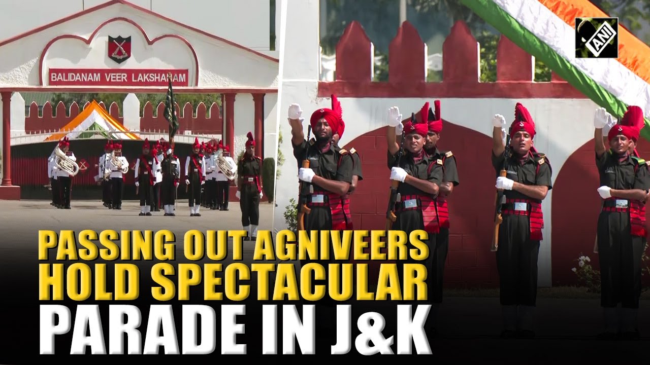 Passing out parade of the fifth batch of Agniveers of Indian Army’s JK light infantry regiment