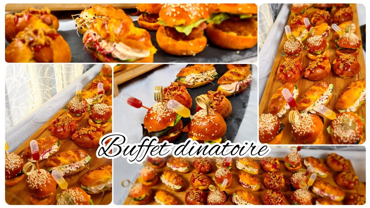 Buffet dînatoire avec une seule et même pâte j'obtiens de délicieuses Mignardises salées 😍❤