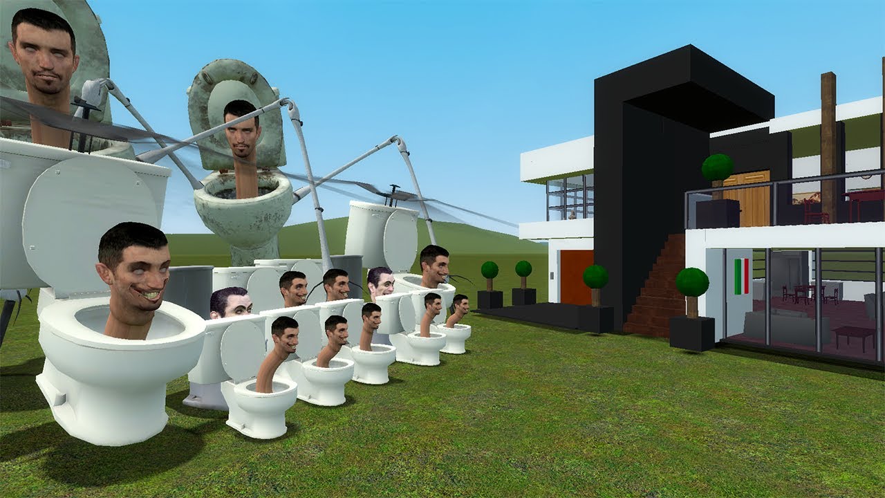 NEW SKIBIDI TOILET FAMILY VS HOUSES?! - Garry's Mod