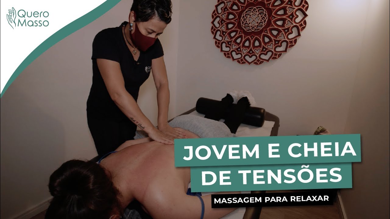 Massagem ASMR - Massagem relaxante nas costas e pescoço