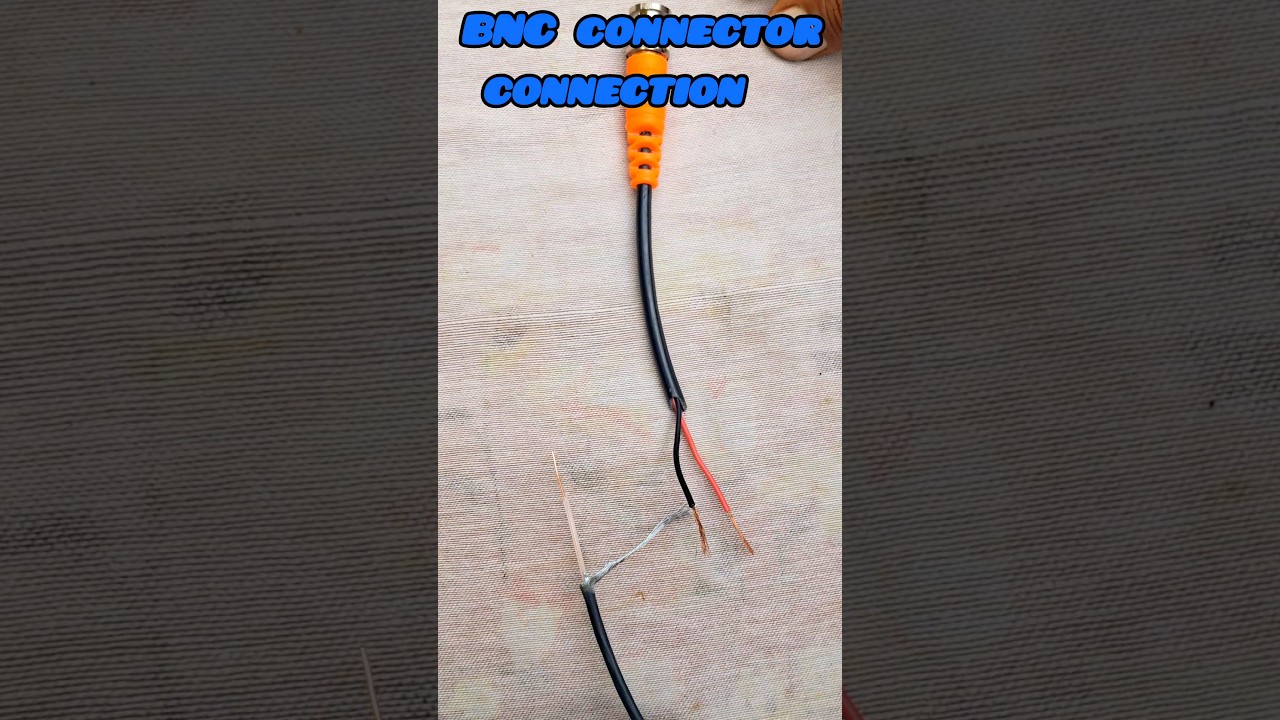 How to Install BNC Connector ( Super Easy ) | Bnc Connector Connection #shorts