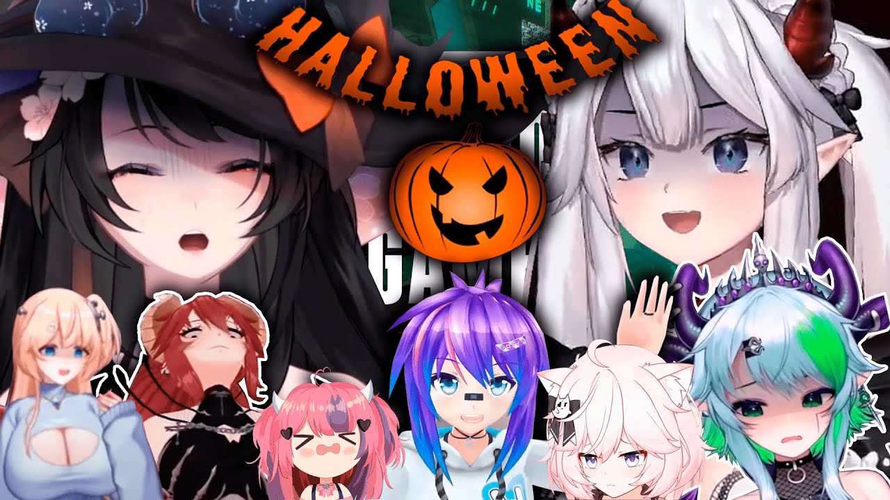 Vshojo best jumpscares in horror games (Halloween Special) Let's spook together!