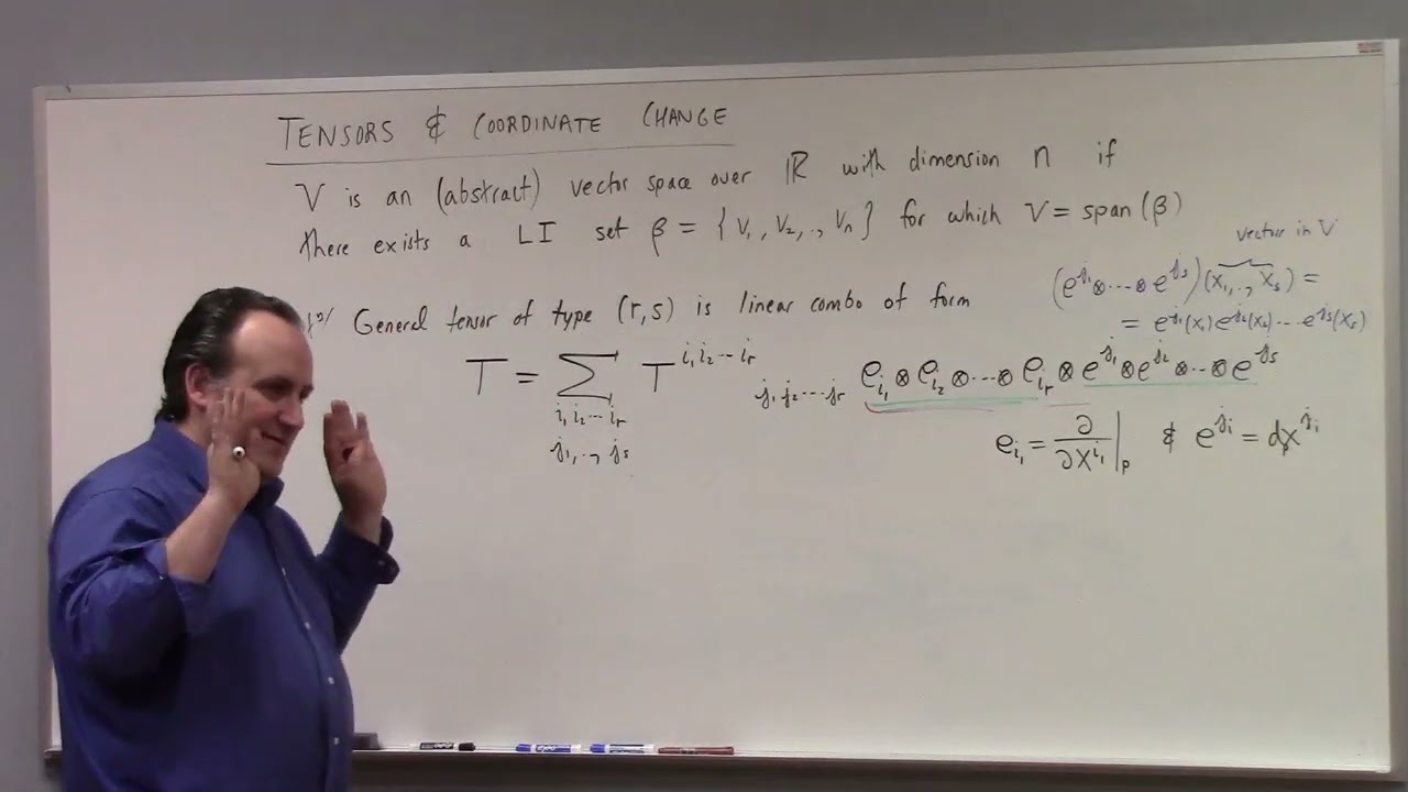 Advanced Calculus: vector space, dual space, tensors and coordinate change, 3-5-26 part 2