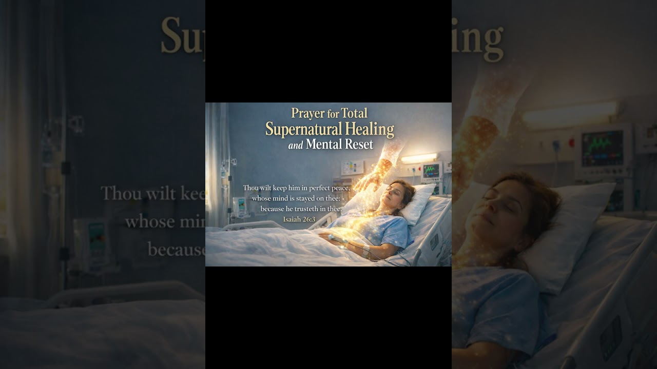 Prayer for Total Supernatural Healing and Mental Reset #healing #prayer #cancer #hospital #jesus