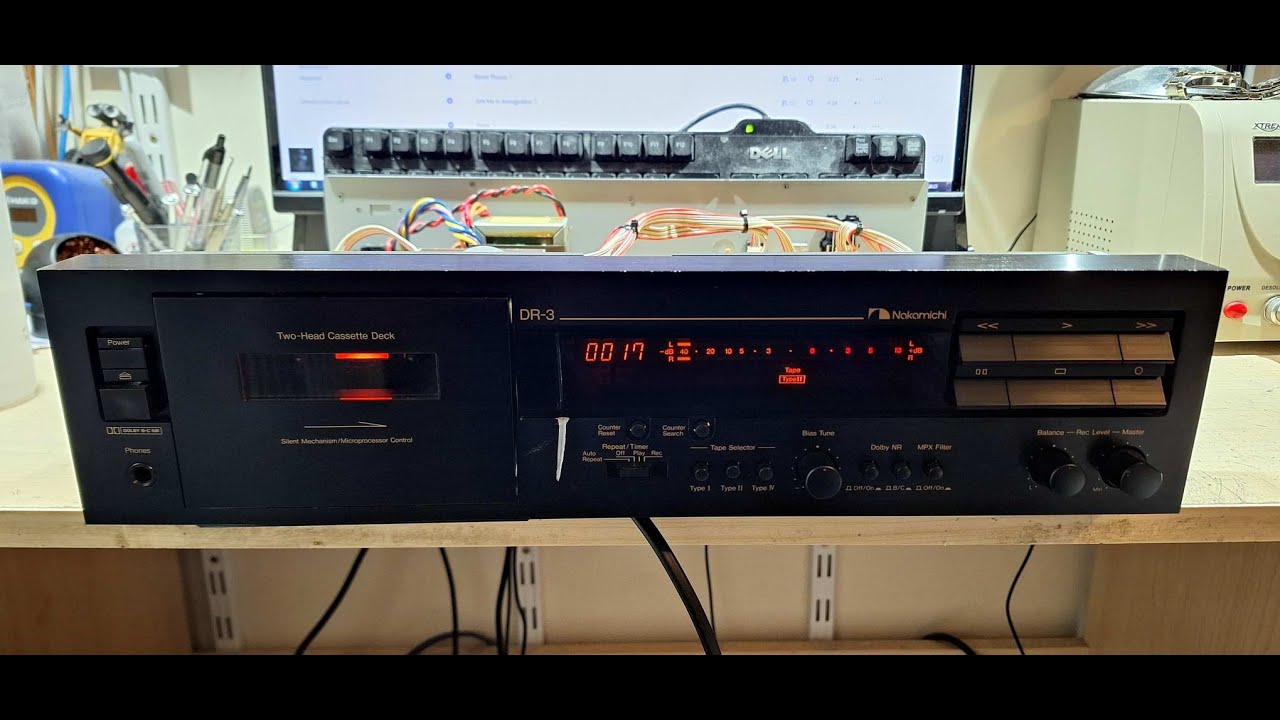 Nakamichi DR-3 first start before repair.