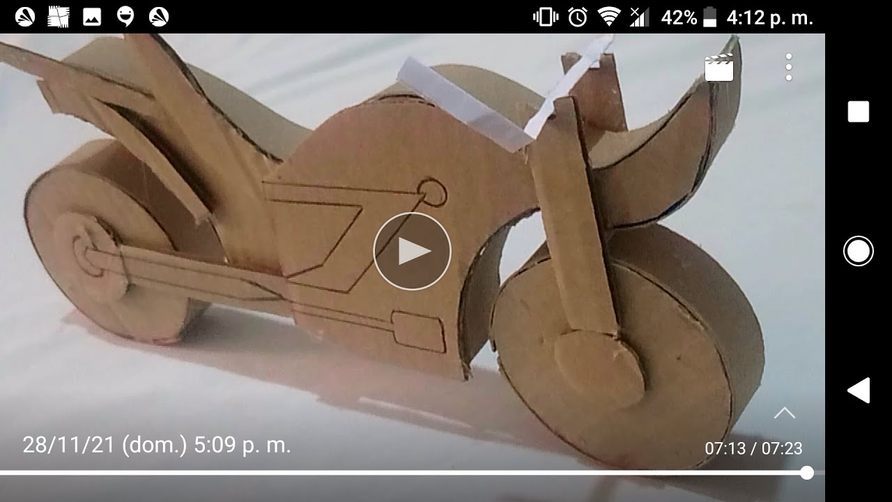 ✔️ como hacer una MOTO DE CARTON fácil 2023