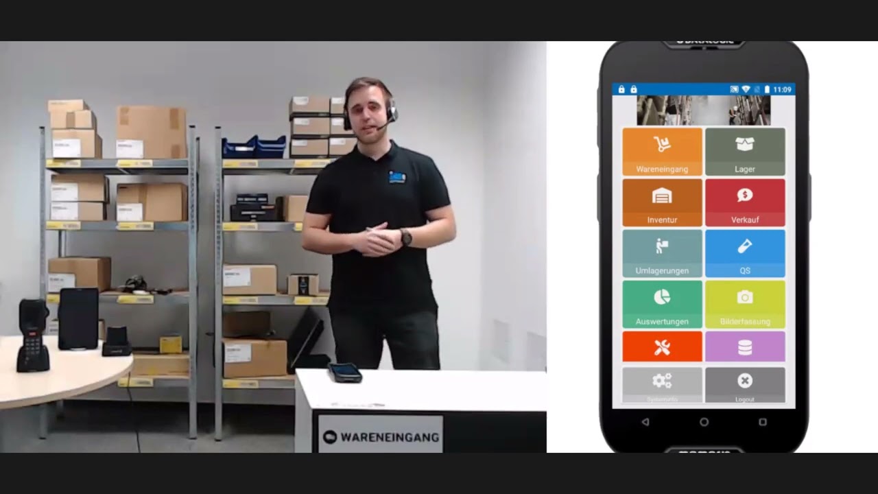Sage 100 MDE (mobile Datenerfassung) Scannerlösung, Digitalisierung im Lager