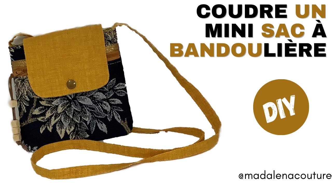 Coudre un mini sac à bandoulière - Tuto Couture Madalena