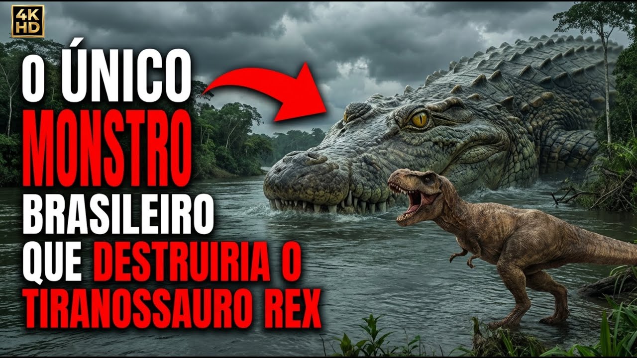 O Monstro da Amazônia que tinha a mordida MAIS FORTE que o T-Rex #purussaurus #amazonia #trex