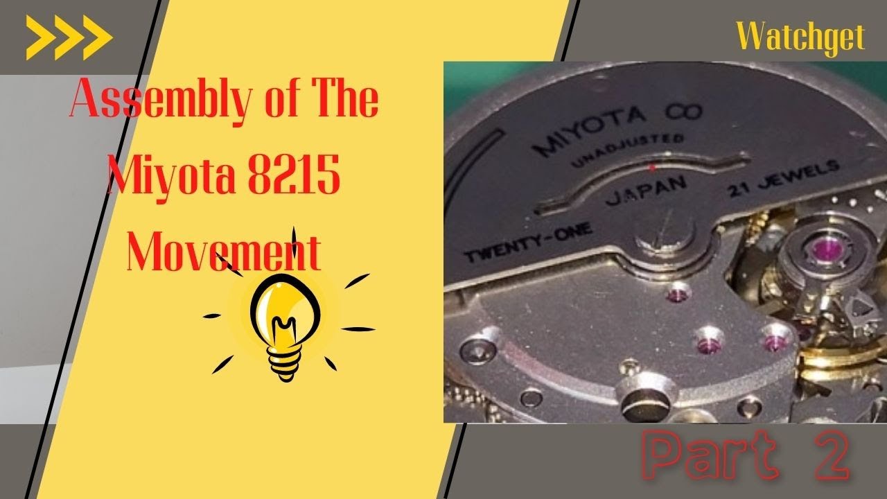 Assembly of The Miyota 8215