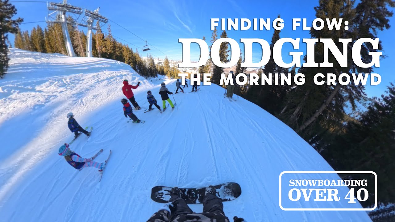 Finding Flow: Dodging the Morning Crowd | ASMR Snowboarding over 40
