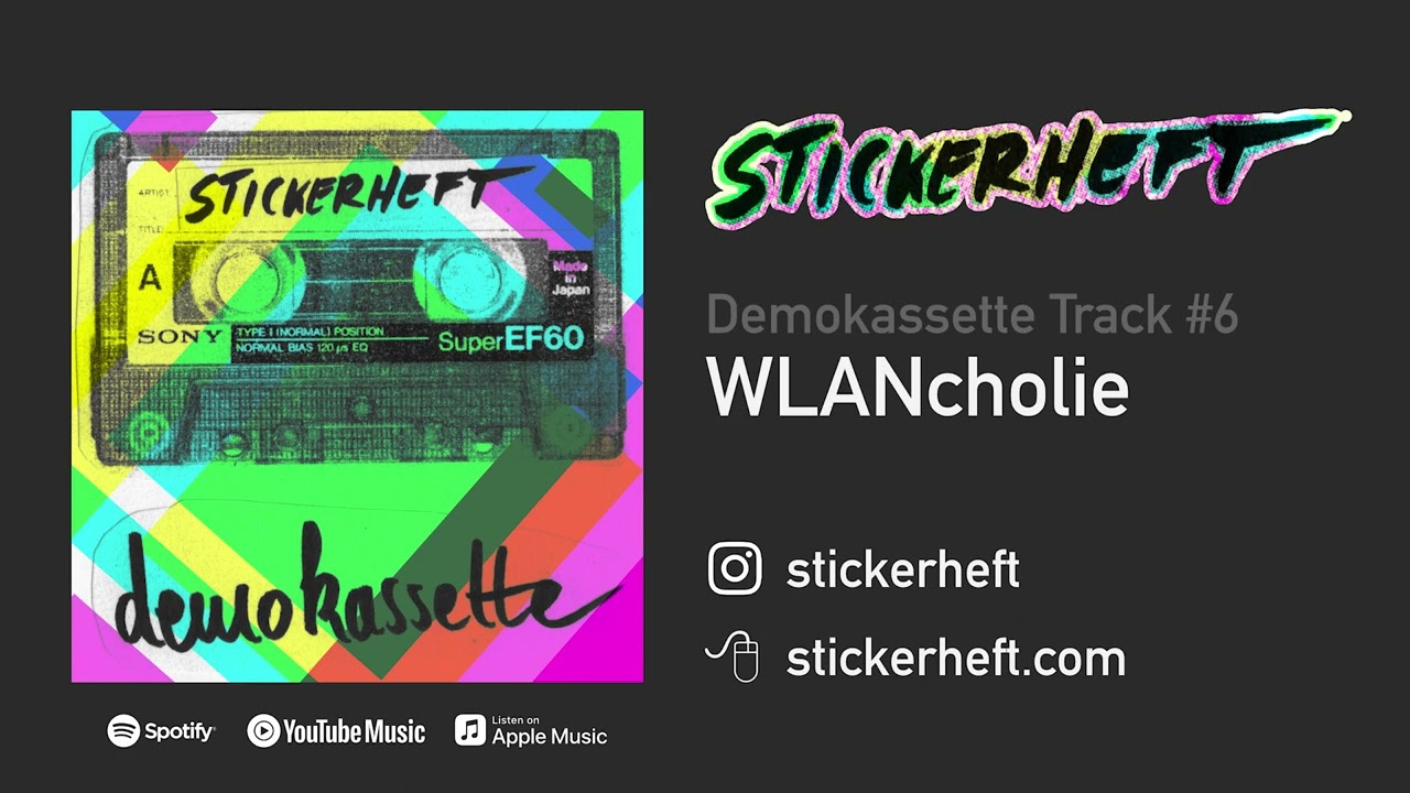 Stickerheft - WLANcholie (von der EP &ldquo;Demokassette&rdquo;)