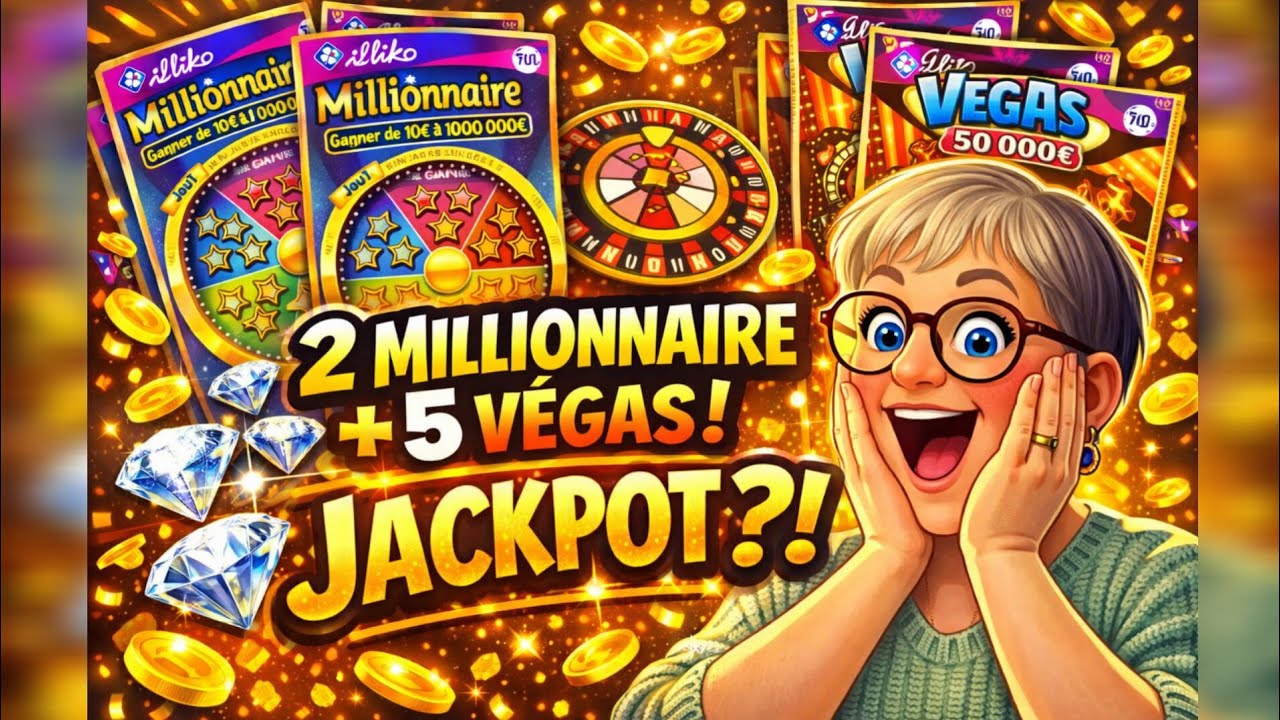 JE GRATTE 2 MILLIONNAIRE + 5 VEGAS… LE JACKPOT ?! 💰