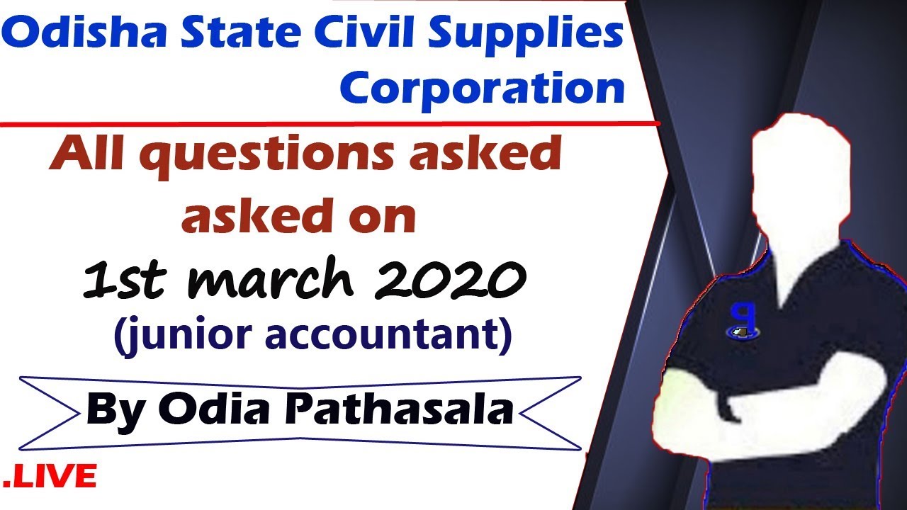 All questions asked in 1st march 2020 OSCSC exam I quality analyst I junior accountant exam analysis