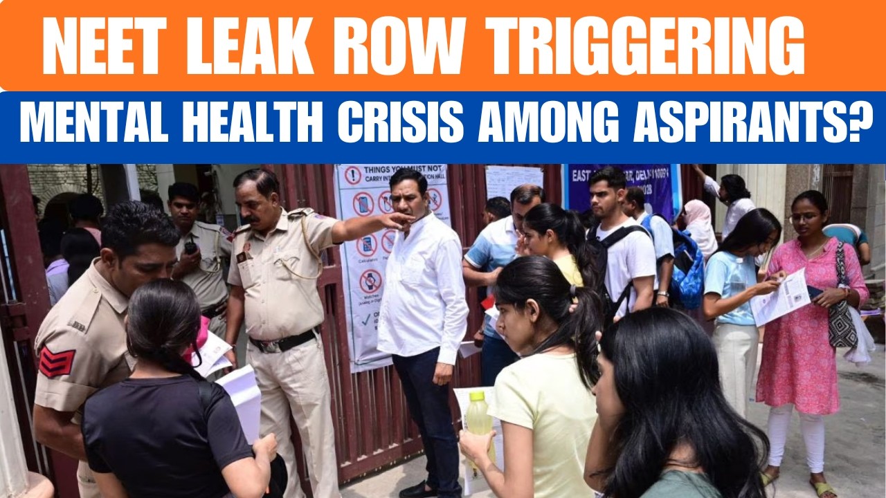 NEET Leak Row Triggering Mental Health Crisis Among Aspirants? | Exam Pressure Debate