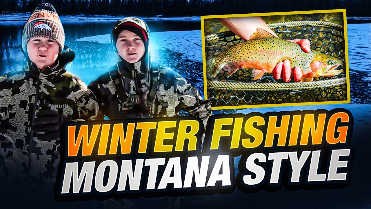 Massive Cutthroat Trout & Whitefish Adventure | Winter Fishing on Flathead River