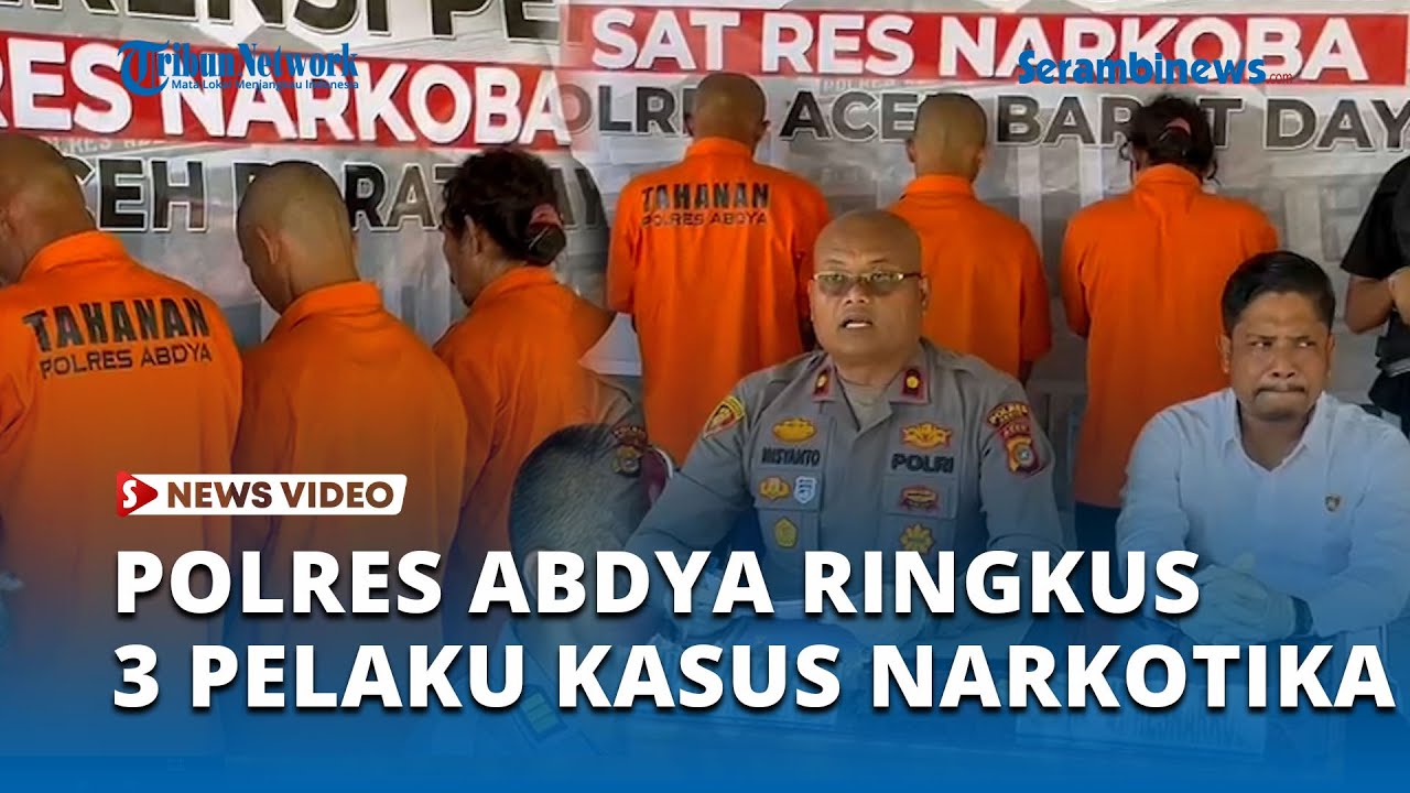 Polres Abdya Tangkap Tiga Pelaku Kasus Narkoba, Amankan Barang Bukti Sabu dan Ganja
