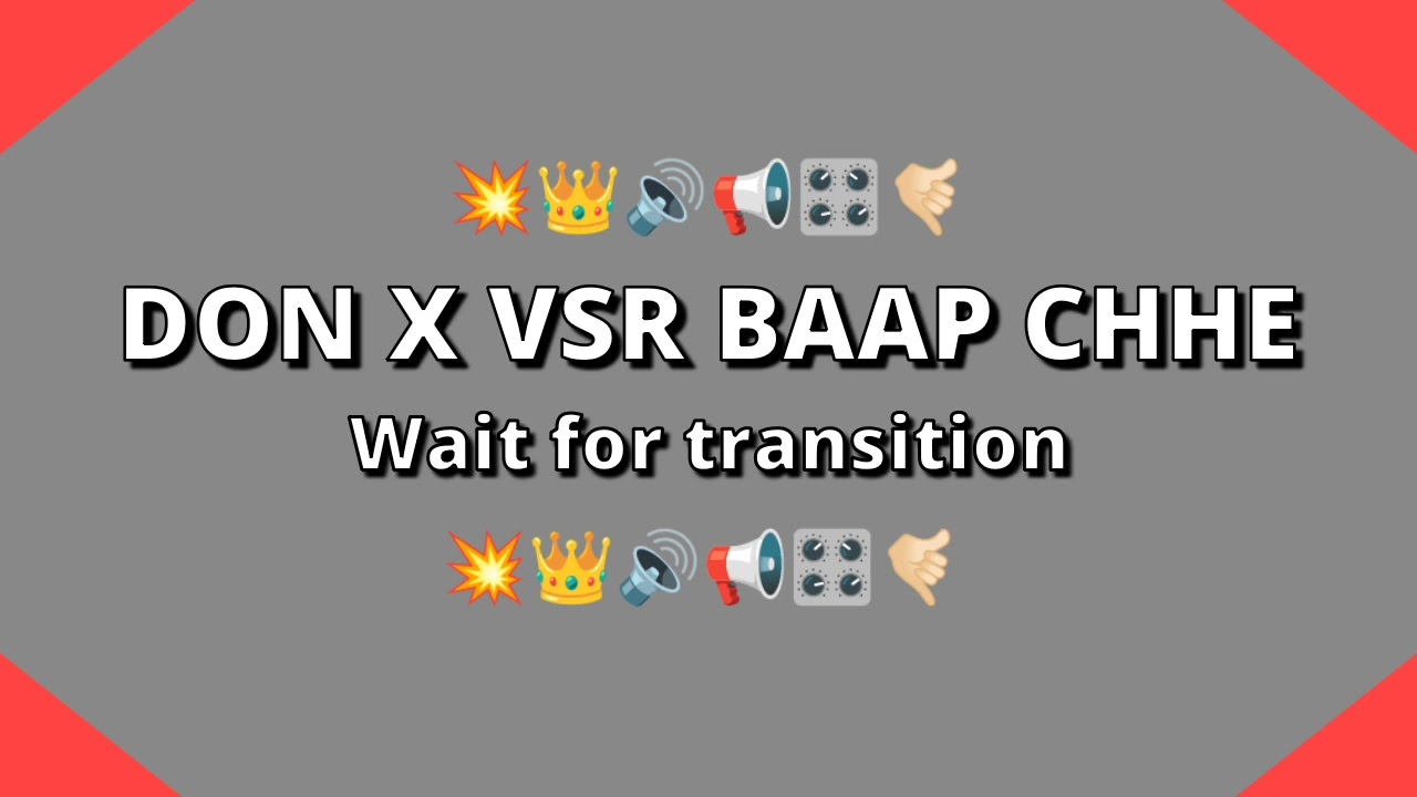 DON X VSR BAAP CHHE 🔥 | New Trending VSR Brand Remix | Don + Banko + Dialogue Mix | #vsrbrand |DJ G+
