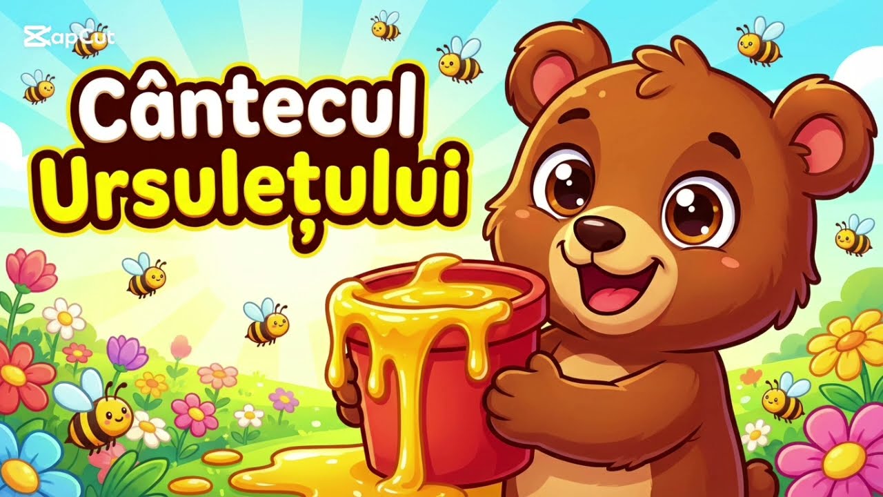 Martinică ursulețul și găleata cu miere – Cântec vesel pentru copii