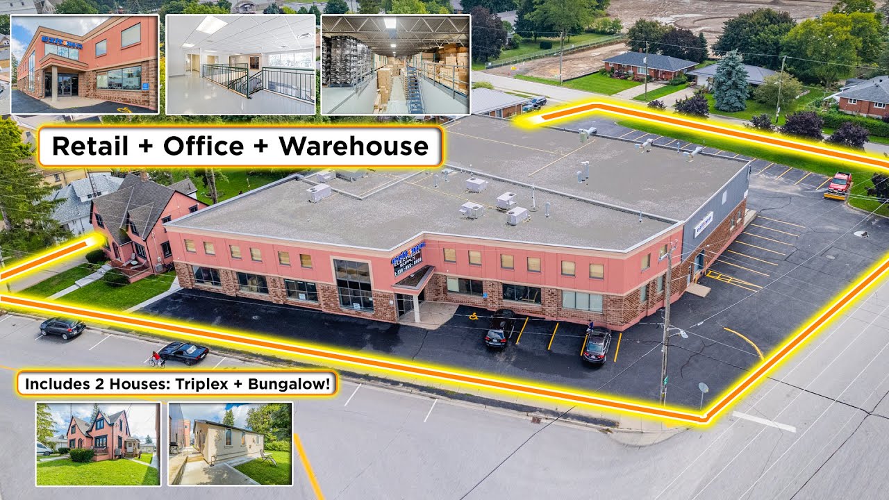 FOR SALE: 25,000 Sq Ft Warehouse/Office/Retail/Docks + 2 Houses | Tavistock, ON | 20 Minutes to 401