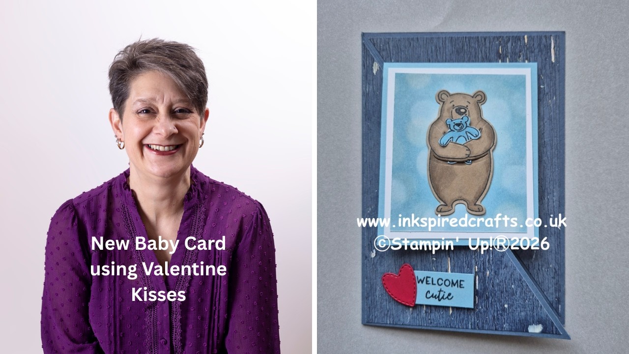 New Baby Card using Valentine Kisses