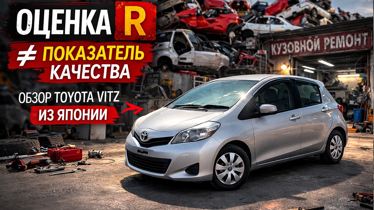 Привезли битый авто из Японии, стоит ли брать? Разбираемся! Toyota Vitz