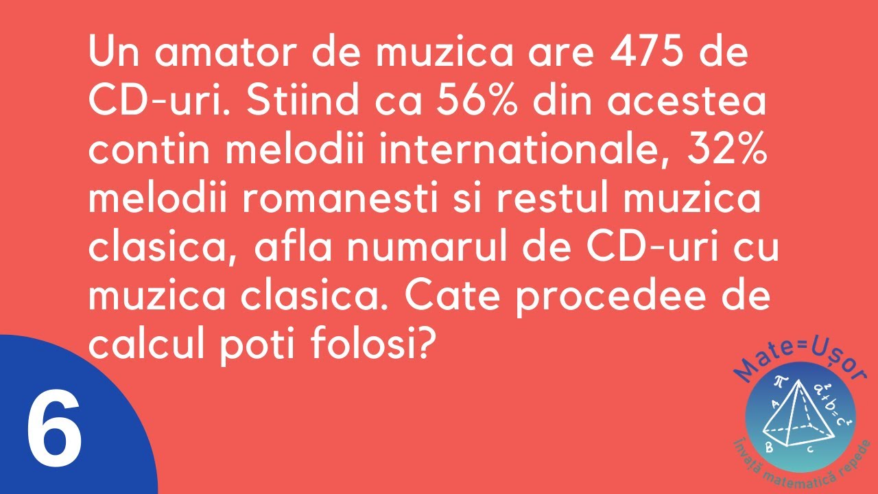 Problema cu Procente - Exercițiu Rezolvat
