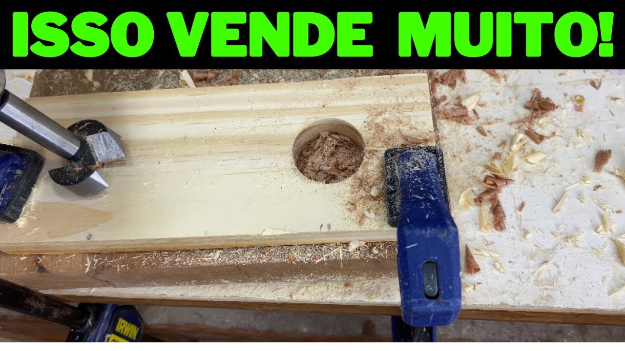 DÁ DINHEIRO! idéia fácil com pouca madeira.
