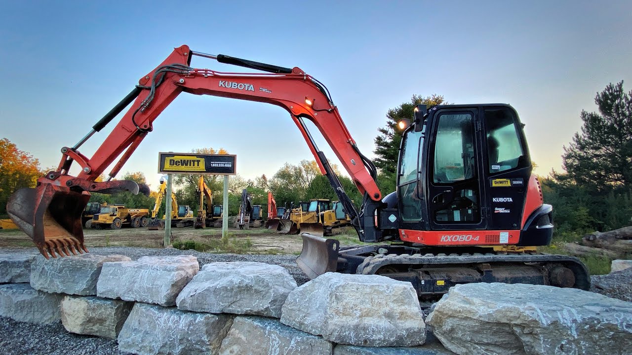2017 Kubota KX080-4 w 3500 Hours - Walk Around