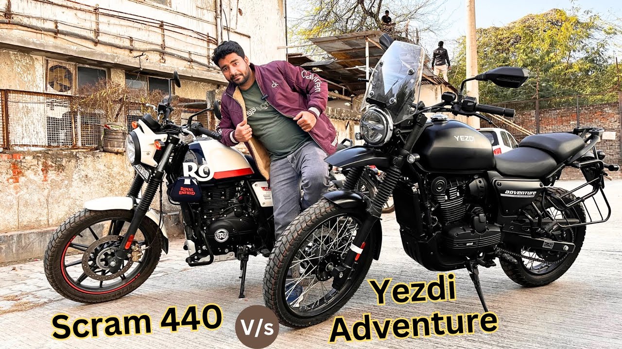 New Re Scram 440 Vs Yezdi Adventure New Model 2025 Detail Comparison Price Features Detail Review ✅