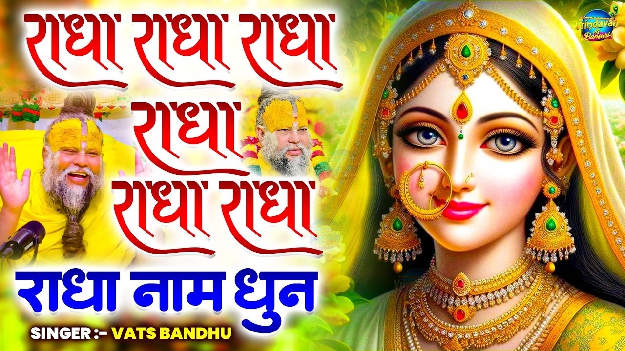 श्री राधा श्री राधा नाम जप 1008 Baar | Radha Naam Dhun Premanand Ji Maharaj | Vats Bandhu Radha Dhun
