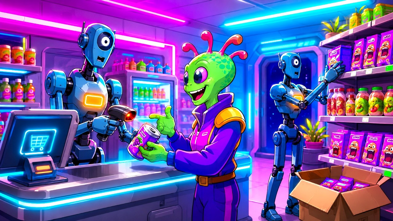 I Let These Annoying Robots Run My Alien Market...
