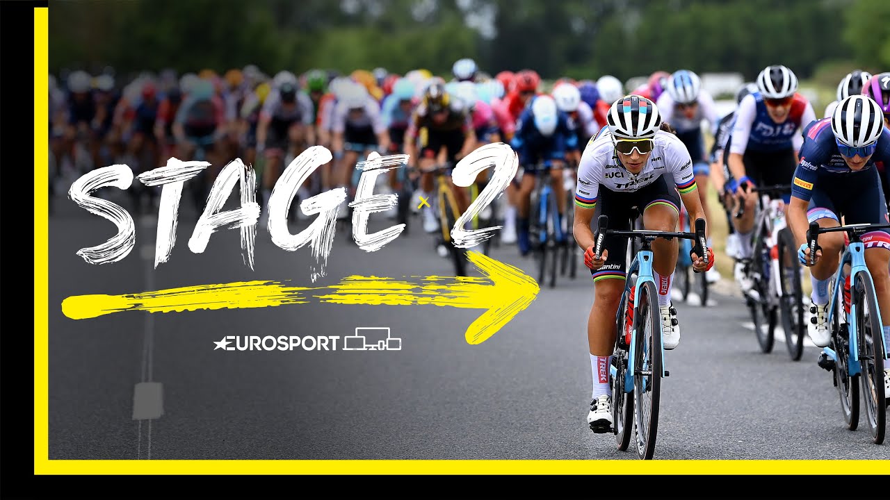 Impressive Marianne Vos takes yellow jersey! | 2022 Tour de France Femmes - Stage 2 Highlights