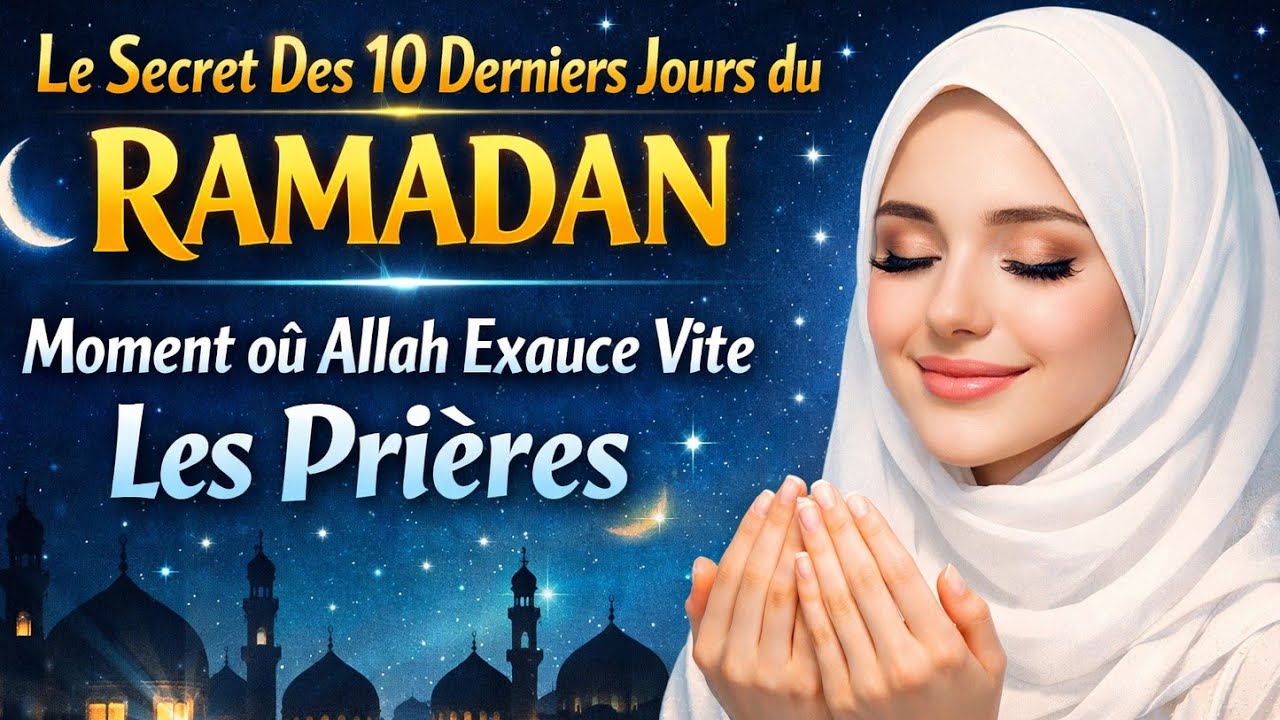 📌Le secret des 10 derniers jours du Ramadan : moment où Allah exauce vite les prières