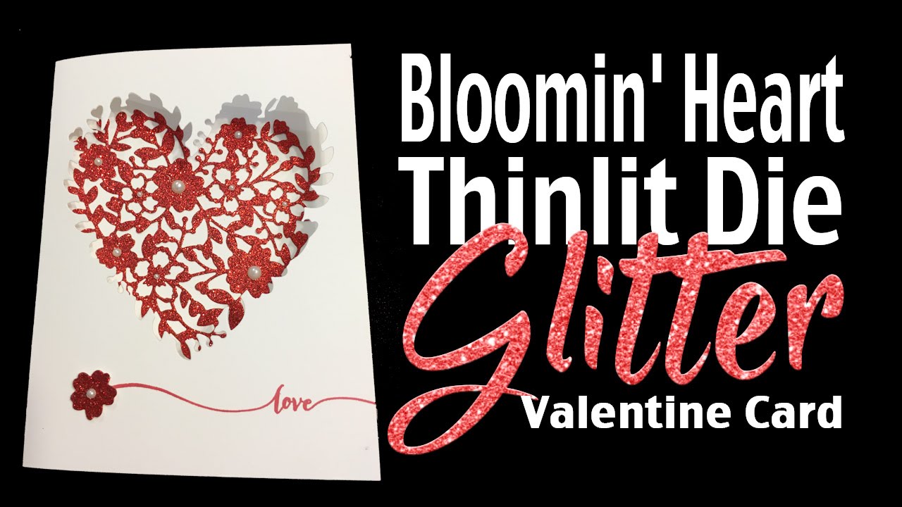 Stamping Jill - Bloomin' Heart Thinlit with Glimmer Paper