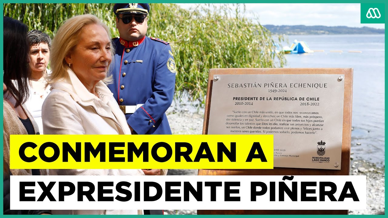 Conmemoran muerte de expresidente Piñera