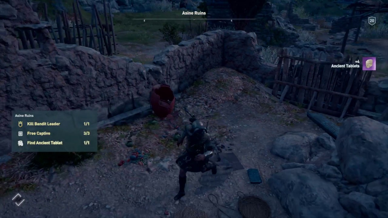 Assassin's Creed Odyssey - Where to Find The Ancient Tablet In Asine Ruins