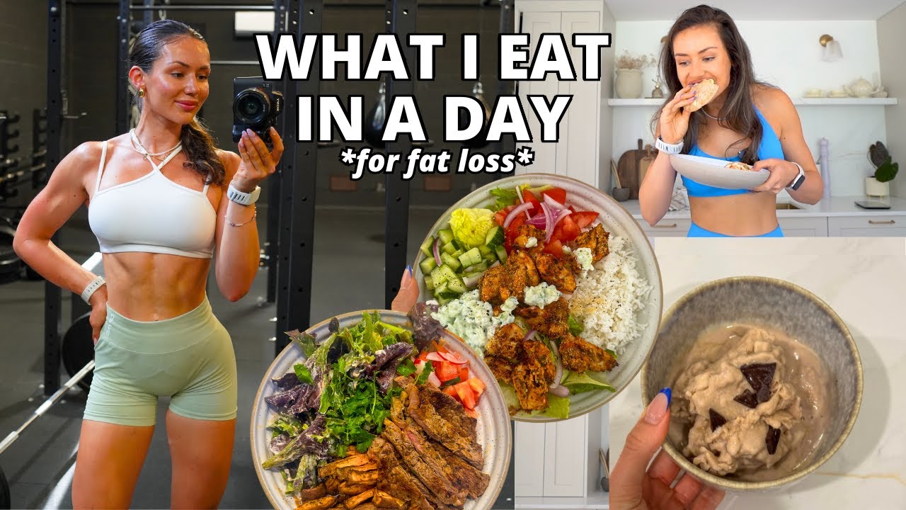 WHAT I EAT IN A DAY how I lose fat & gain muscle